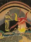 Life on Saturn : Frank R. Paul : Pulp SciFi : Archival Quality Art Print