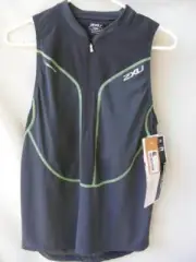 2XU Triathlon Endurance Singlet Cycling Jersey Shelf Bra UV Protection XL NEW