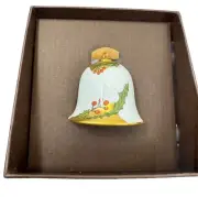 NEW Meissen Bell 1st Choice Collector Porcelain Christmas Holly Hand Painted