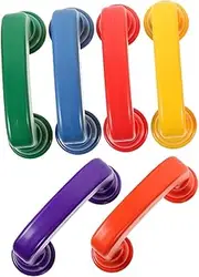 Angoily 6pcs Mini Plastic Reading Phones Bright Colors Auditory Feedback Tool for Classroom Speech Therapy for Adults Interactive Learning Aid for Improved Pronunciation