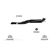 Redback Sports Pipes to suit BA-BF V8 Sports 2 1/2" - STR250