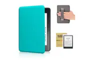 StylePro Kindle Package, Paperwhite 7" case with hand-strap plus screen protector, ice blue