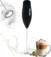 [YBVABE] Milk Frother Handheld - Portable Coffee Stirrer for Milk Froth, Matcha Whisk with High Powered Improved Motor, Mini Whisk Electric Chocolate Shaker, Drink Mixer for Cappuccino, Frother Maker
