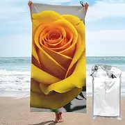 Yellow Rose Quick Dry Towel Microfiber Sports Gym Shower Home Use Hiking Bathroom Multifunctional