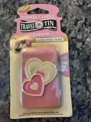 Home Sweet Home Travel TIN Yankee Candle Hearts! Only 1 On eBay!!