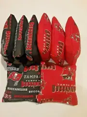 8 Cornhole Bag Set Corn Hole Tampa Bay Buccaneers RD/BLK