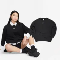 在飛比找PChome24h購物優惠-Nike 耐吉 大學T NSW Oversized 女款 黑