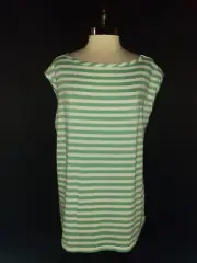 NEW TORRID Plus Size 3 3X Shirt Top Green White Stripes Cap Sleeve