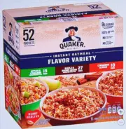 Quaker Instant Oatmeal, Variety Pack, 1.51 oz, 52-count 2 Boxes