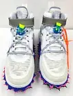 Nike Air Force 1 Mid Off-White White Clear White DO6290-100 Men's SZ 8.5