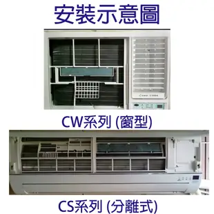 適用國際牌Panasonic冷氣 CS系列 (分離式) CW系列 (窗型) 替換用PM2.5除臭活性碳4合1空氣濾網濾芯