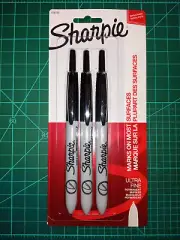 3 Sharpie Retractable Ultra Fine Point Permanent Markers 1735793