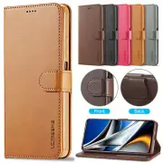 For Xiaomi Poco X6 X5 X4 X3 M6 Pro Magnetic Flip Leather Wallet Case Stand Cover