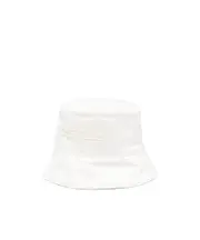 Drill Bookish bucket hat S,M White