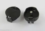 10pcs Portable CR2025 CR2032 Battery Clip Button Coin Cell Holder Box Case Black