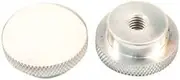 Aeroflow Air Cleaner Nut 1/4" Polished Low Profile Tall Step 1/4" UNC - AF55-1009