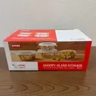 Pyrex Peanuts Snoopy Glass Storage Set 4pcs 380ml 630ml Heat-Resistant