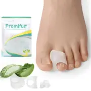 Aloe Vera Toe Separators for Overlapping Toes Hammer Toe Straightener 12-Pack