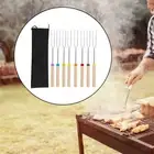 8x Marshmallow Roasting Sticks Marshmallow Skewers for Hot Dogs BBQ Camping