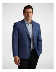 [Johnny Bigg] Jasper Textured Stretch Blazer in Blue