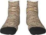 [JBYJBX] Rustic Rocks Brick Wall Print Adult Socks Womens Mens Workout Thermal Cozy All-Season Gift Holiday Articles Use