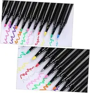 1 Set 2pcs Wipe Traceless Watercolor Paint Pens for LED Fluorescent Board Odorless Markers and Safe for Educational Painting Activities