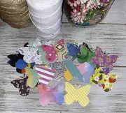 Butterfly Cut outs Confetti - Scrapbooking Card Making junk Journal - 100 pcs