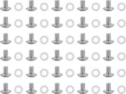 GeeekPi #10-32 x 5/16" Pan Head Screws with Washers for DeskPi RackMate T1/T0/T2 Rackmount/Server Cabinet (30)