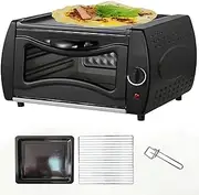 Electric Tandoor Oven & Pizza Maker, 15L Countertop Tandoor Oven, 50-400℃ Temperature Control, 2100W Mini Pizza Stove with Bake Tray/Bake Rack/Tray Handle