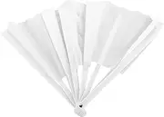 Zerodeko Chinese Kungfu Fan Tai Chi Fan Blanks Large Decorative Fabric DIY Sublimation
