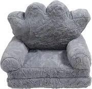Kids Couch Fold Out, 2 In1 Plush Children Couch Backrest Armchair Bed, Convertible Sofa to Lounger, Portable Flip Open Recliner, Fun Baby Sofa for Infant Toddler Baby Girls (2