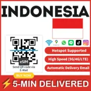 [eSIM] Indonesia esim e sim card travel sim card tarjeta esim high speed