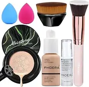 PHOERA Mushroom Head Air Cushion CC Cream Natural Foundation - Full Coverage, Buff Beige