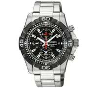 Seiko SNAE25 SNAE25P1 Mens Alarm Chronograph Watch WR100m RRP $650.00