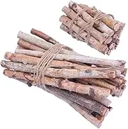 YOSADIER 40pcs Dried Birch Logs for Table Decoration Natural Tree Branches for Vase Home Office Festival Decor for Creating Rustic Atmosphere
