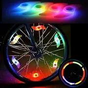 Bike Wheel Lights, 6 Pack Bicycle Wheel Spoke Light, Colorful Spokelit Lights for Bike, Bicycle Wheel Lights, Bicycle Flash LED Cycling Bike MTB Wheel Spoke Light