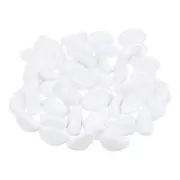 Fire Glass Beads Glass Marbles Gravel Pebbles 1000g/2.2lbs White