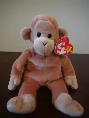 Bongo The Monkey TY Beanie Baby Babies Collectible DOB August 17, 1995 Ages 3+