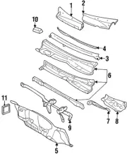 Genuine GM Screen Assembly-Air Inl 10309495