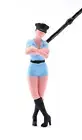 1/18 1/24 1/43 1/64 1/87 Female Police Standing Posture Miniature Model Toy