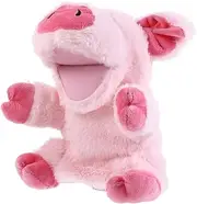 Movable Mouth Pig Hand Puppet Plush Interactive Storytelling and Role Playing Animal Puppet for Soft and Comfortable for Imaginative Play and Family Fun