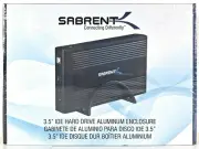 Sabrent USB 2.0 Upright Aluminum Enclosure for 3.5” SATA / IDE Hard Drive Sealed