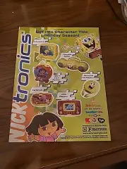 Nicktronics Spongebob Dora Print Ad 2005 8x11 Nickelodeon
