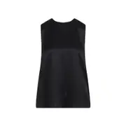 [Tom Ford] Tom Ford-Black Charmeuse Silk Top-Donna 40 IT