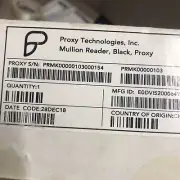 PROXY TECHNOLOGIES PRWK00000103 Black Proxy Wallbox Reader "NEW"