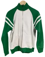 Steve & Barrys Outfitters Jacket Size 18-20 Full Zip White and Green