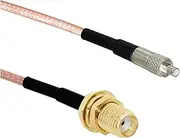 ROBAUN Modem Extension Cable TS9 Female Straight to SMA Female Jack Nut Pigtail Adapter RG316 15cm/30cm/50cm(30cm)
