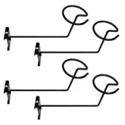 Set Of 4 Pc GLOSS BLACK Hat Rack Wire Grid Wall Cap Slat Panels Gridwall Display