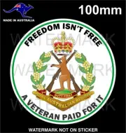 AUSTRALIAN ARMY VETERANS STICKER DEFENCE FORCE RISING SUN ANZAC SOLDIER