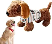 Plush Squeaky Dog Toy - Durable Chew Toy, Soft Animal Shape | Interactive Training Equipment for Puppies with Noise Making Feature, Tough Play Gear for Dogs Mental Concentration